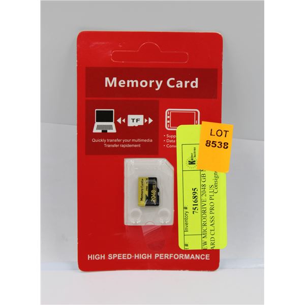 NEW MICRODRIVE 2048 GB MEMORY CARD CLASS PRO PLUS