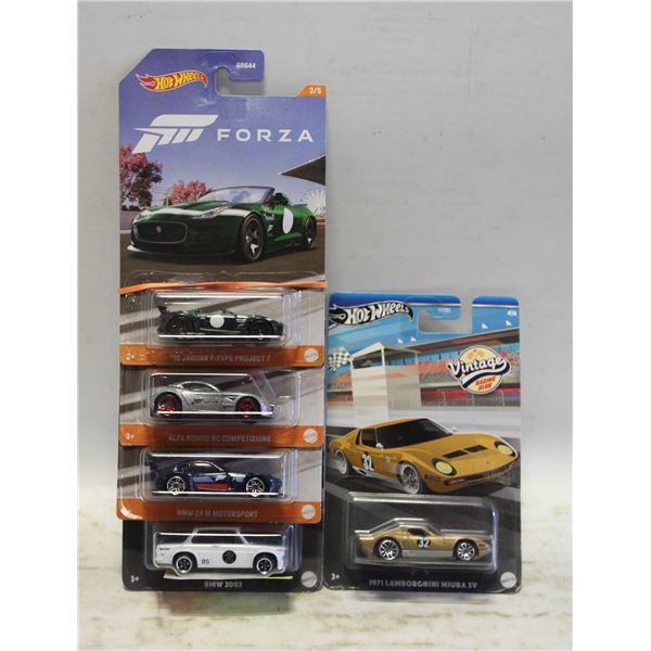 5PK OF ASSORTED HOTWHEELS
