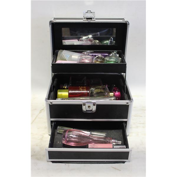 ESTATE PERFUMES IN METAL MAKE UP CASE