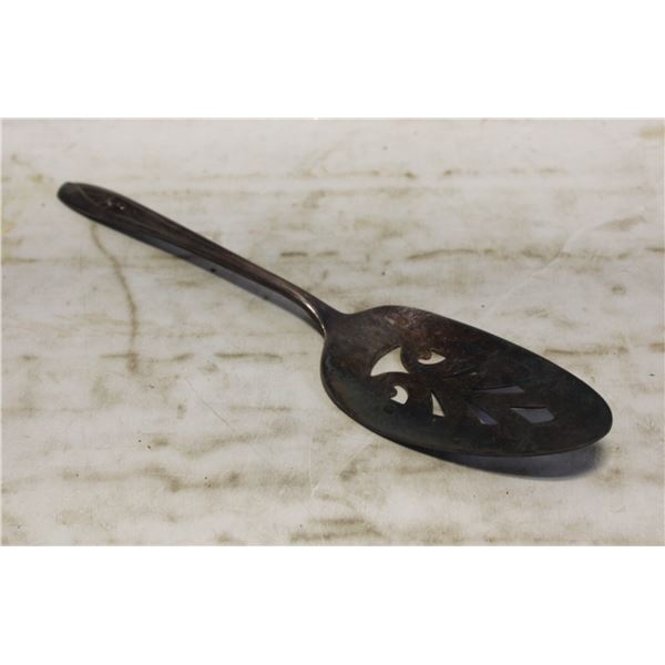 SILVER STAMPED PIE SERVER SPOON