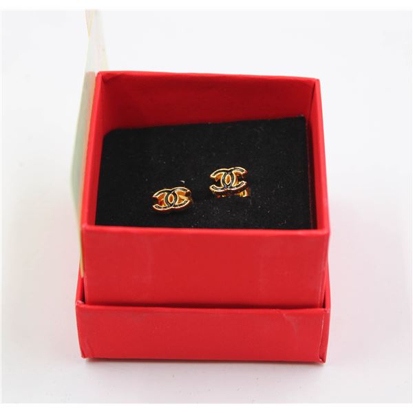 ESTATE CHANEL STYLE EARRINGS IN BOX-ESTATE