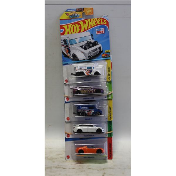 5PK OF ASSORTED HOTWHEELS