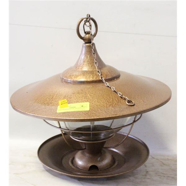 BIRD FEEDER METAL WITH GLASS