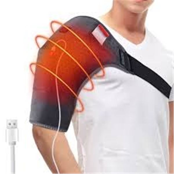NEW REPACKED COMFHEAT HEATED SHOULDER WRAP USB