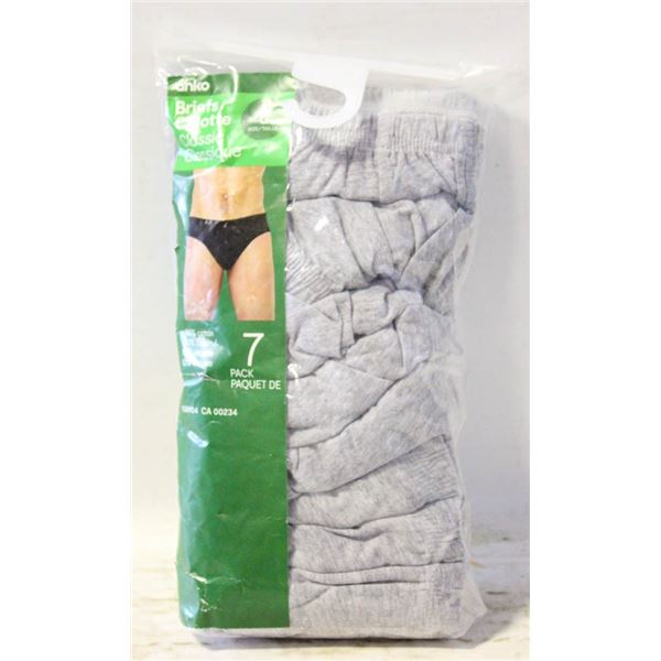 NEW 7 PACK MENS BRIEFS SIZE LARGE