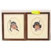 Image 1 : NEEDLEPOINT INDIAN BOY & GIRL PICTURES