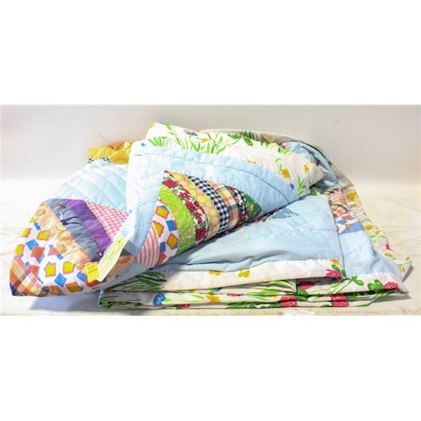 VINTAGE DOUBLE PATCHWORK QUILT-ESTATE