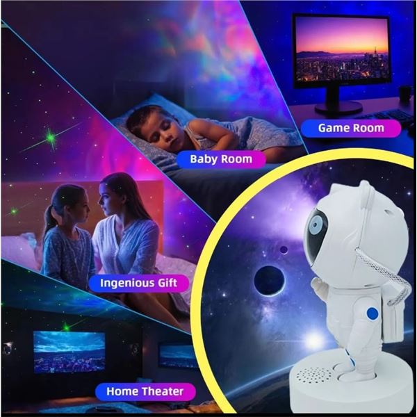 ASTRONAUT STAR GALAXY PROJECTOR WITH BLUETOOTH