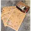 Image 1 : 3 CORK BOARDS PARTIALLY FILLED WITH ESTATE PIN-