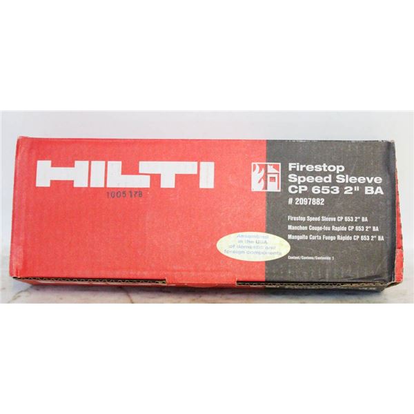 HILTI FIRESTOP SPEED SLEEVE CP 653 2" BA # 209788