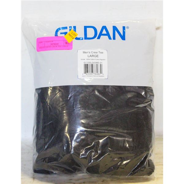 4 GILDAN MENS CREW TEE LARGE