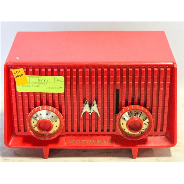 ANTIQUE MOTOROLA RADIO-ESTATE