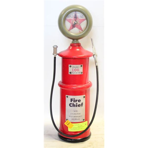 DECOR FIRE CHIEF CLOCK ORNAMENT GAS PUMP
