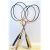 Image 1 : LOT OF VINTAGE BATMINGTON RACKETS
