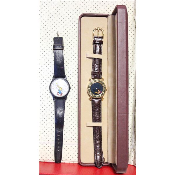 DISNEY ALADDIN WATCH & PLUTO WATCH