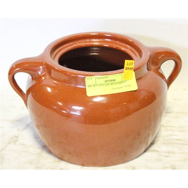 BROWN VINTAGE BEEN KROCH