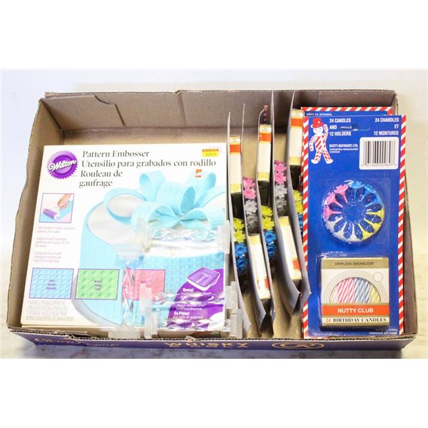 CAKE DECORATING SUPPLIES 10 SETS CANDLES