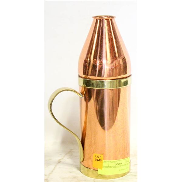 COPPER BEVERAGE CANNISTER