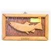 Image 1 : WOODEN FRAMED RECTANGULAR TROUT