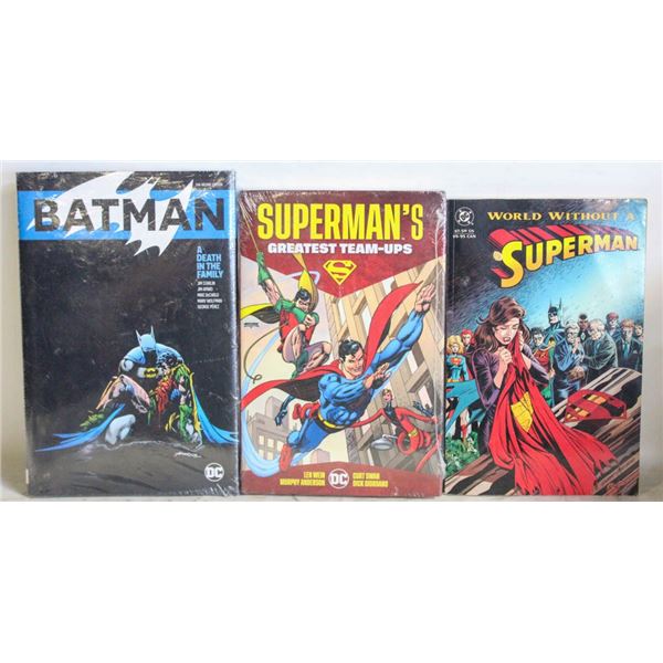 3 SUPERMAN & BATMAN GRAPHIC NOVELS