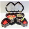 Image 1 : DUAL HART JEWLERY BOX WITH MUSIC BOX