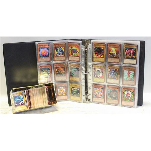 YU-GI-OH CARD COLLECTION, TIN AND BINDER