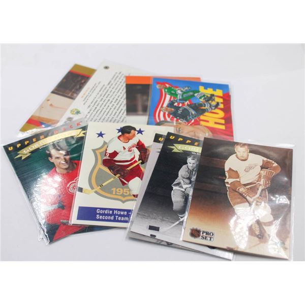 GORDIE HOWE 11 CARD COLLECTION