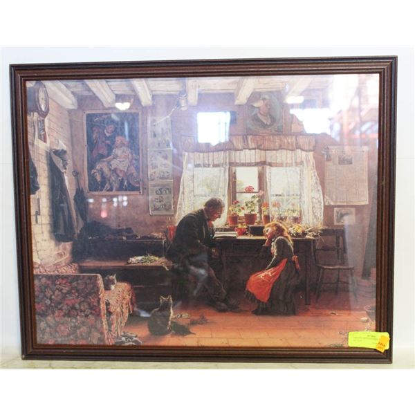 PRINTED WOOD FRAMED WALL ART PICTURE