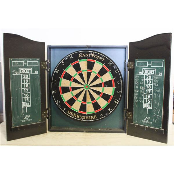 WOOD CASED PROFESSIONAL DART BOARD