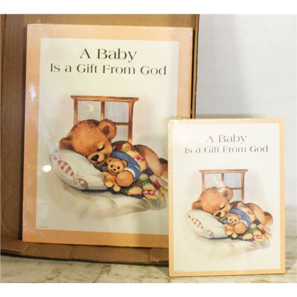 2 WALL DCOR PC A BABY IS A GIFT FROM GOD