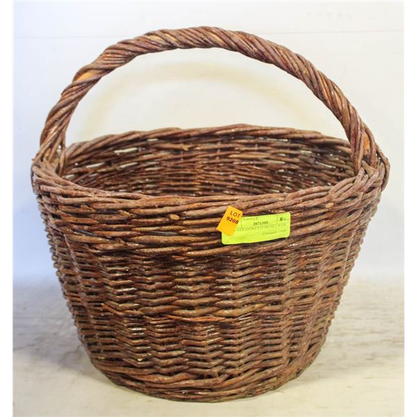 WICKER BASKET 15 INCHES WIDE