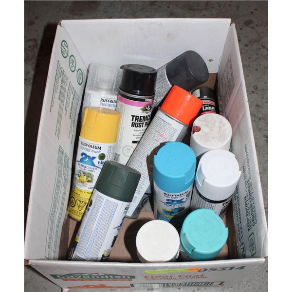LOT OF SPRAY PAINT