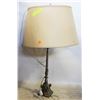 Image 1 : LAMP WITH CREAM COLOURED SHADE AND