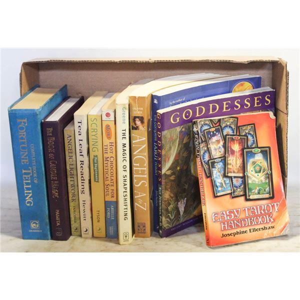 COLLECTION OF BOOKS ON TAROT/PALM READING/