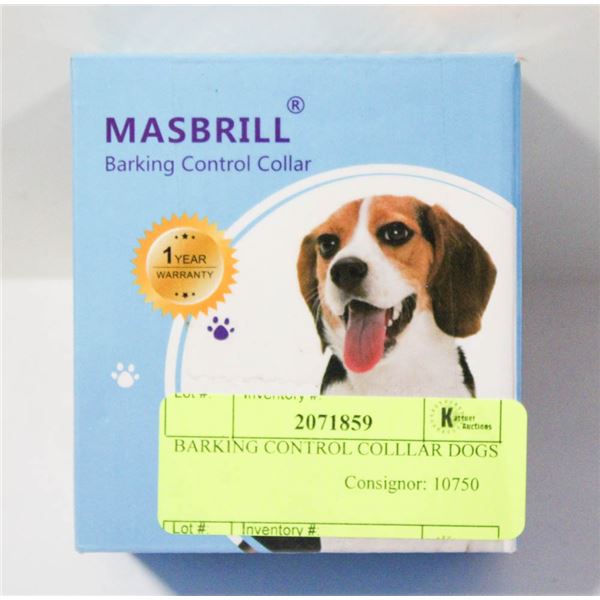 BARKING CONTROL COLLAR DOGS