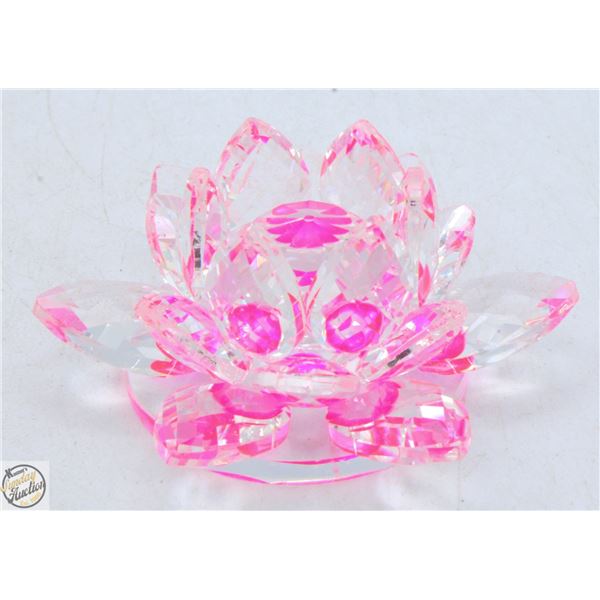 #2806-PINK COLOR FLOWER CRYSTAL