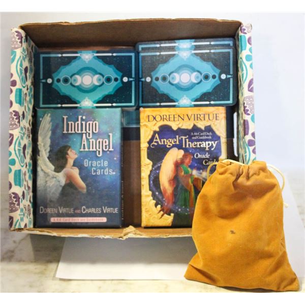 3 TAROT CARD SET PLUS ROCKS