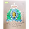 Image 1 : VINTAGE RCMP UNUSED DECAL 12 " WIDE X 13 " TALL