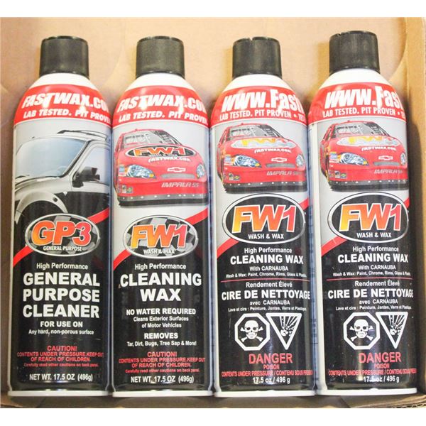 4 BOTTLES CLEANER/WAX