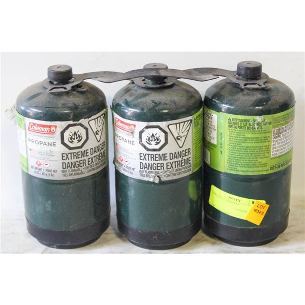 3 PK SMALL PROPANE * NO SHIPPING* NO G/C R REFUNDS ISSUED FOR THIS ITEM