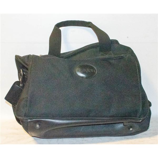VINTAGE BLACK BUXTON HEAVY DUTY DUFFLE BAG