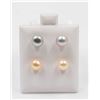 Image 1 : #75-NATURAL AKOYA PEARL EARRINGS /2 PAIR