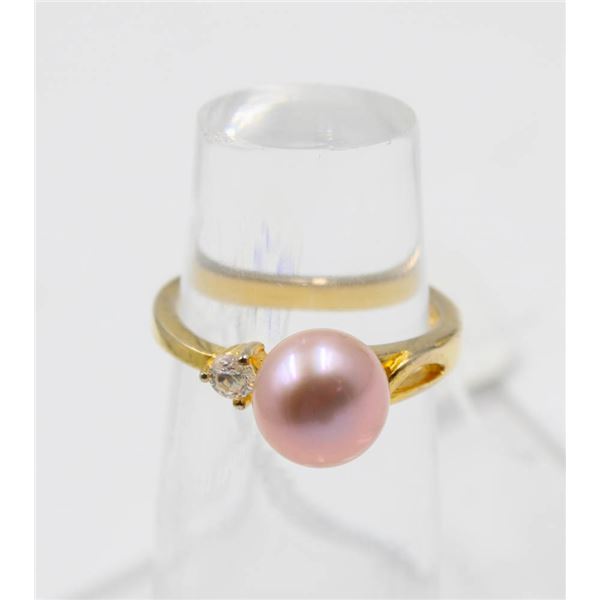 #63-NATURAL AKOYA PEARL RING SIZE 6.5