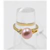 Image 1 : #63-NATURAL AKOYA PEARL RING SIZE 6.5