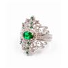 Image 1 : NEW,CUBIC ZIRCONIA GREEN GEMSTONE FASHION RING S7