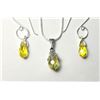 Image 1 : 18)  YELLOW CHECKERBOARD SWAROVSKI CRYSTAL