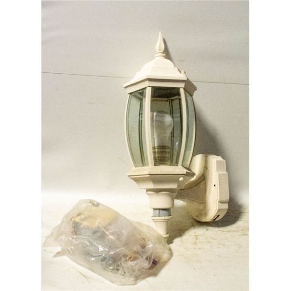 LARGE 20"X10" OUTDOOR WALL IVORY LANTERN