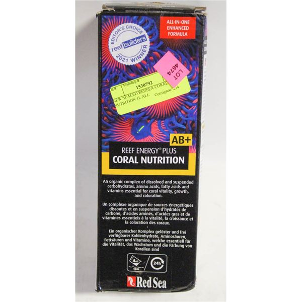 NEW SEALED REDSEA CORAL NUTRITION 1L ALL