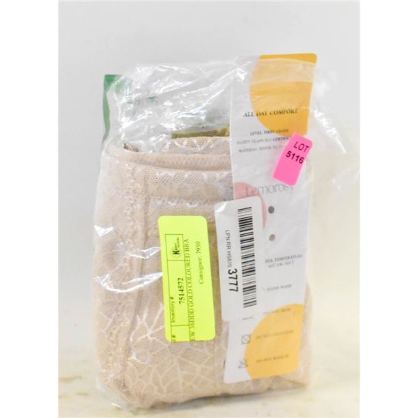 NEW 36DDD GOLD COLOURED BRA