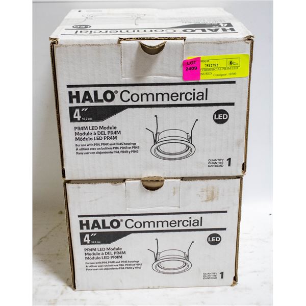 2 HALO 4" COMMERCIAL PR4M LED MODULE UNUSED